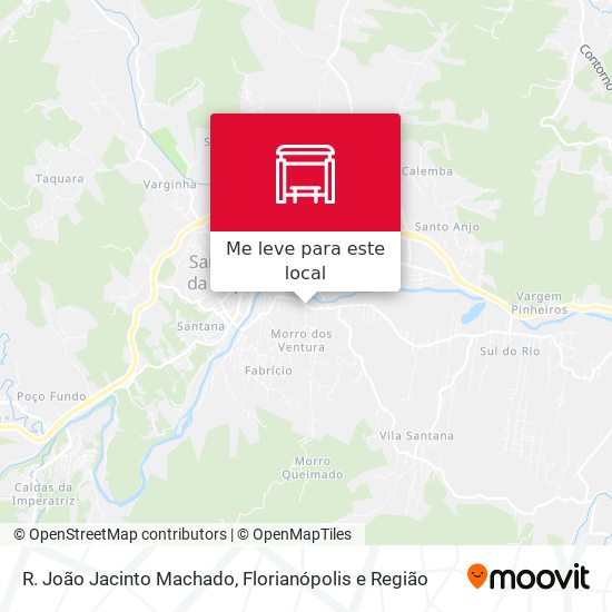R. João Jacinto Machado mapa