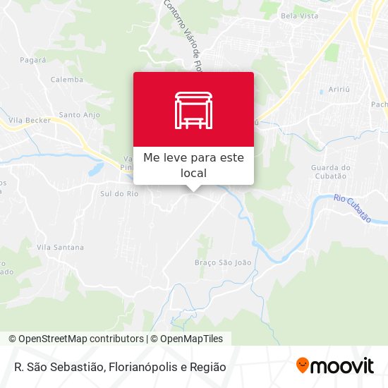 R. São Sebastião mapa