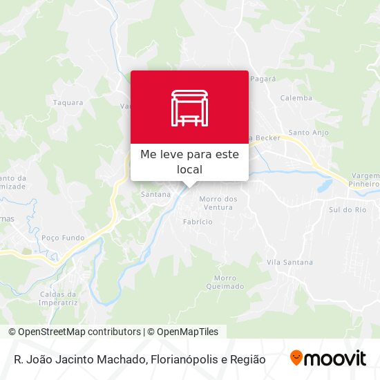 R. João Jacinto Machado mapa