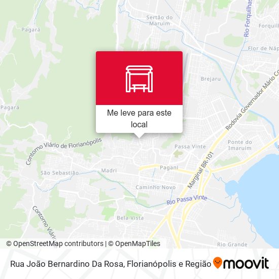 Rua João Bernardino Da Rosa mapa