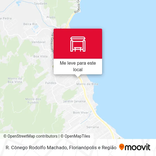 R. Cônego Rodolfo Machado mapa