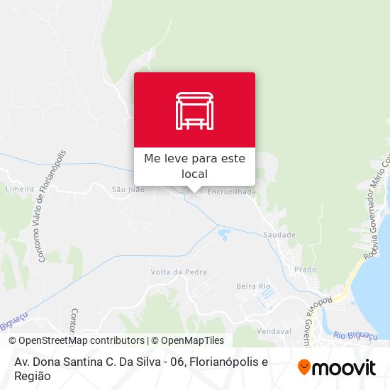 Av. Dona Santina C. Da Silva - 06 mapa