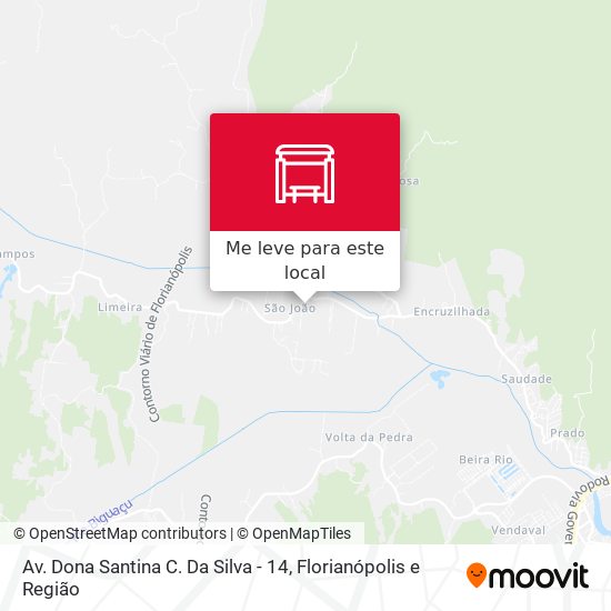 Av. Dona Santina C. Da Silva - 14 mapa