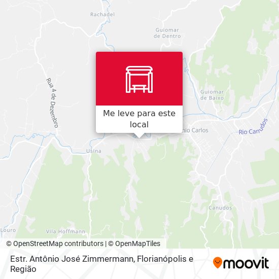 Estr. Antônio José Zimmermann mapa
