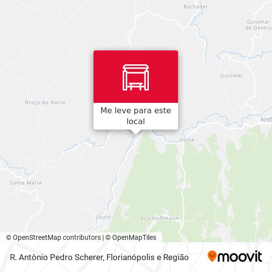 R. Antônio Pedro Scherer mapa