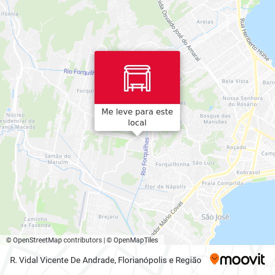 R. Vidal Vicente De Andrade mapa