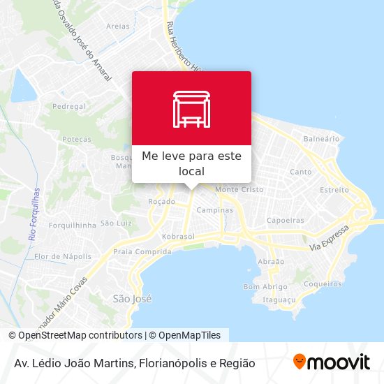 Av. Lédio João Martins mapa