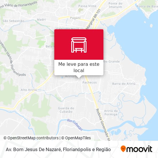 Av. Bom Jesus De Nazaré mapa