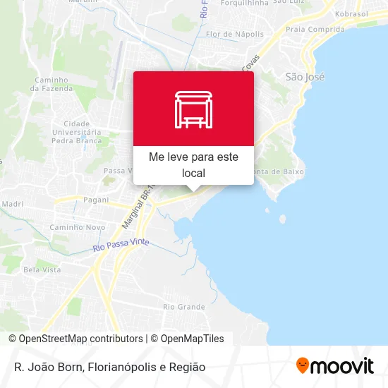 R. João Born mapa
