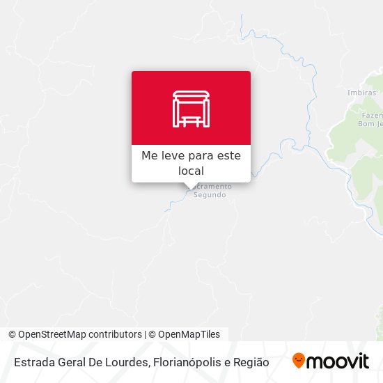 Estrada Geral De Lourdes mapa