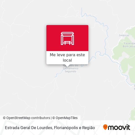 Estrada Geral De Lourdes mapa