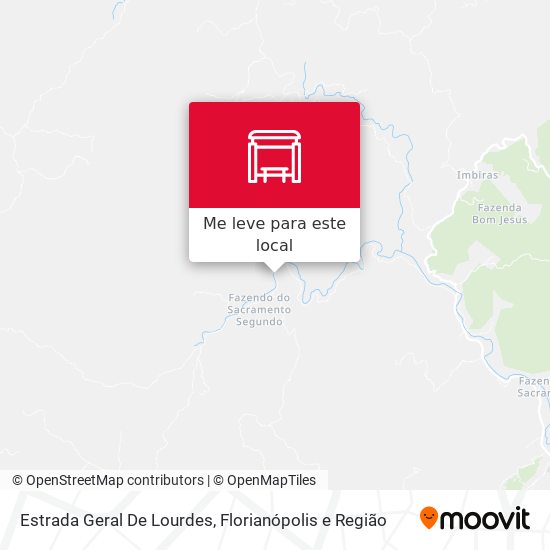 Estrada Geral De Lourdes mapa