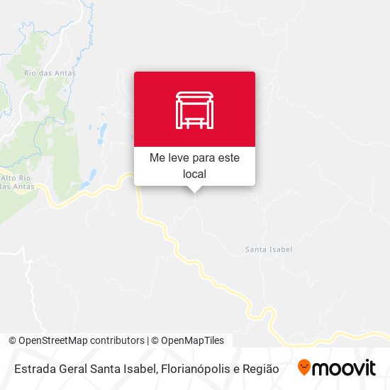 Estrada Geral Santa Isabel mapa