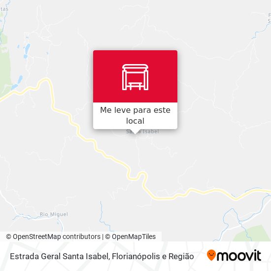 Estrada Geral Santa Isabel mapa