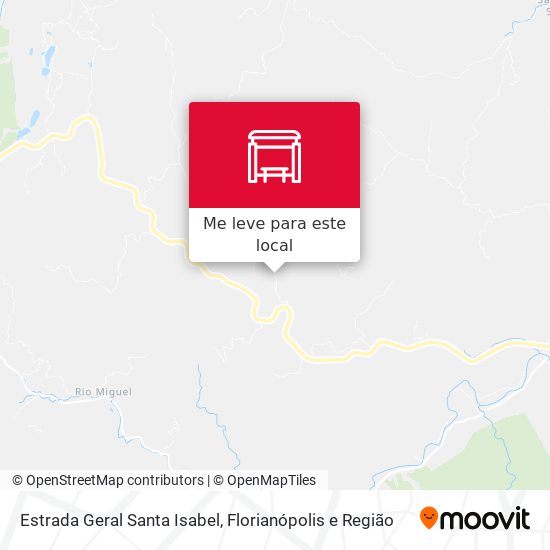 Estrada Geral Santa Isabel mapa