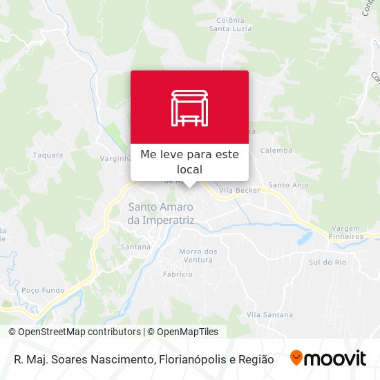 R. Maj. Soares Nascimento mapa