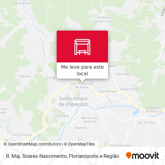 R. Maj. Soares Nascimento mapa