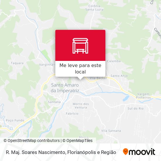 R. Maj. Soares Nascimento mapa
