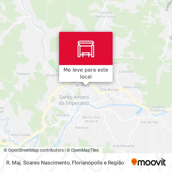 R. Maj. Soares Nascimento mapa
