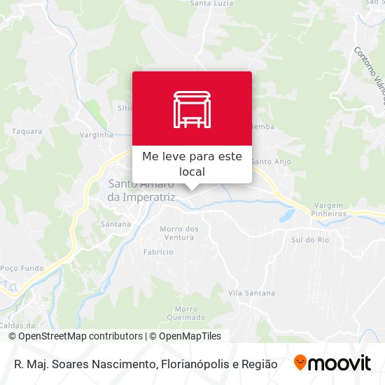 R. Maj. Soares Nascimento mapa