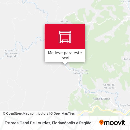 Estrada Geral De Lourdes mapa