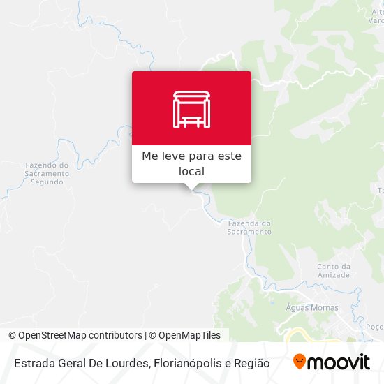 Estrada Geral De Lourdes mapa
