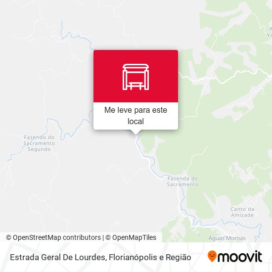 Estrada Geral De Lourdes mapa