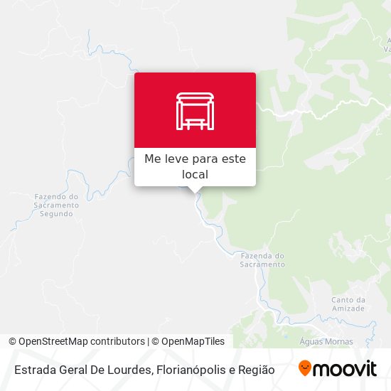 Estrada Geral De Lourdes mapa