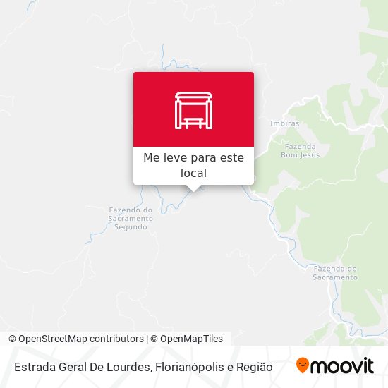 Estrada Geral De Lourdes mapa