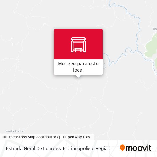 Estrada Geral De Lourdes mapa
