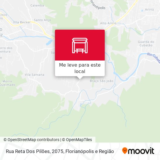 Rua Reta Dos Pilões, 2075 mapa