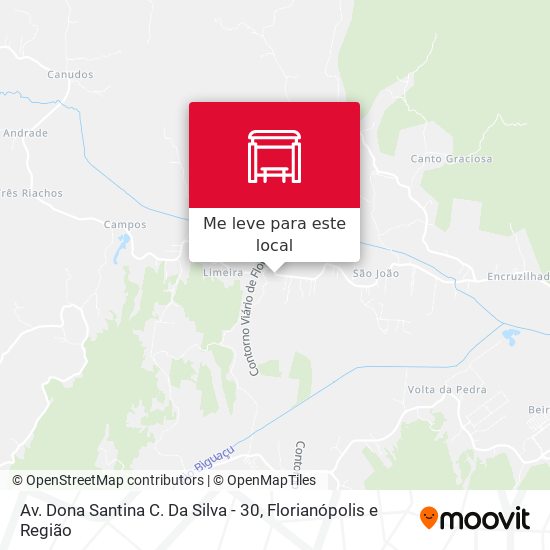 Av. Dona Santina C. Da Silva - 30 mapa
