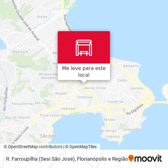 R. Farroupilha (Sesi São José) mapa