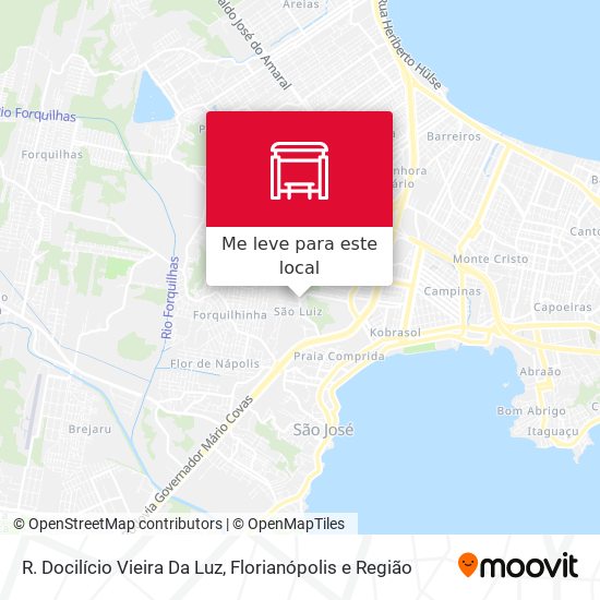 R. Docilício Vieira Da Luz mapa