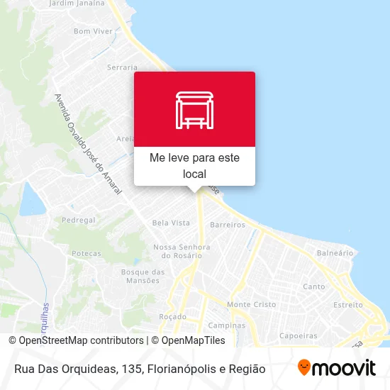 Rua Das Orquideas, 135 mapa