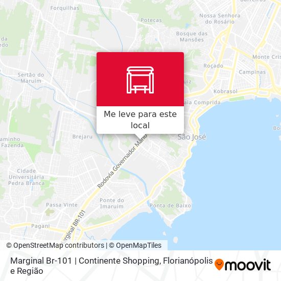 Marginal Br-101 | Continente Shopping mapa