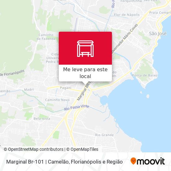 Marginal Br-101 | Camelão mapa