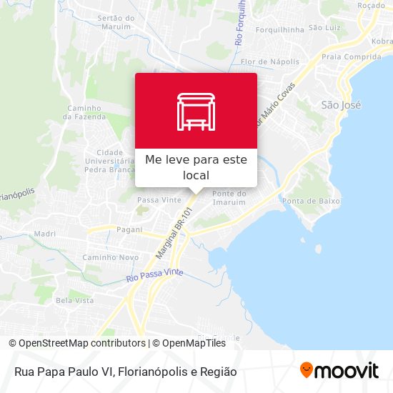 Rua Papa Paulo VI mapa