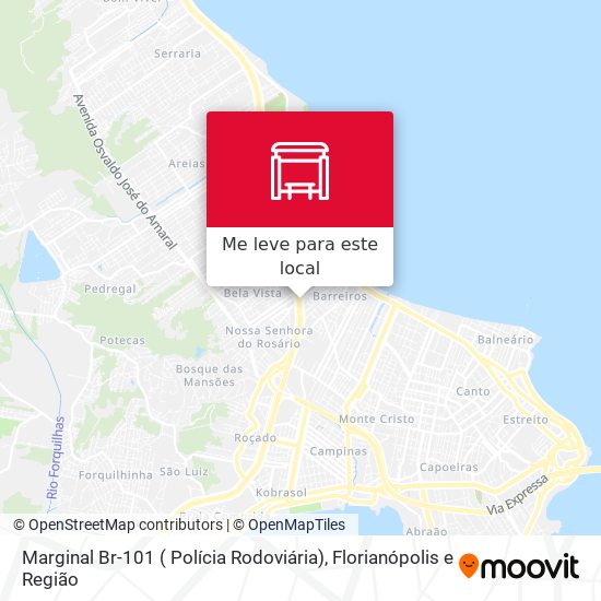 Marginal Br-101 ( Polícia Rodoviária) mapa