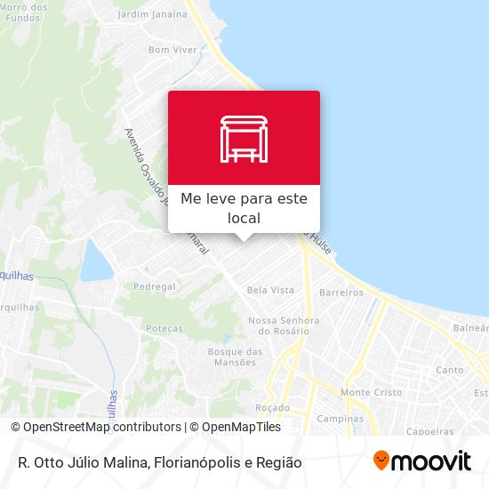 R. Otto Júlio Malina mapa