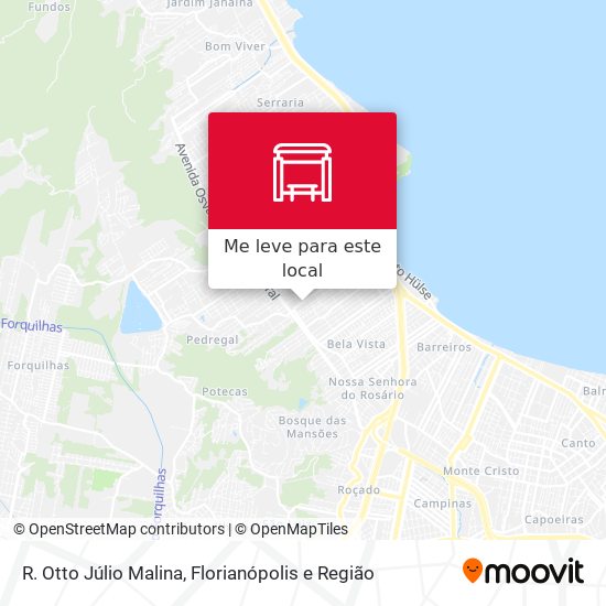 R. Otto Júlio Malina mapa