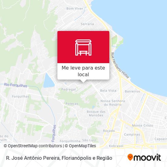 R. José Antônio Pereira mapa