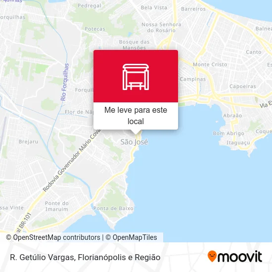 R. Getúlio Vargas mapa