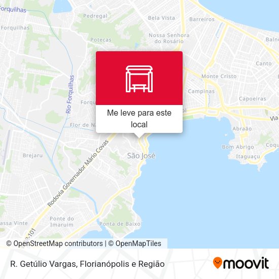 R. Getúlio Vargas mapa