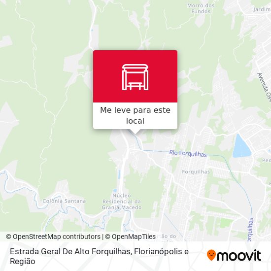 Estrada Geral De Alto Forquilhas mapa