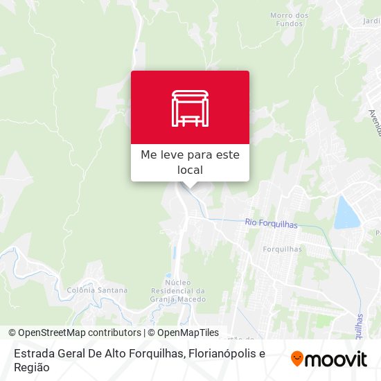 Estrada Geral De Alto Forquilhas mapa