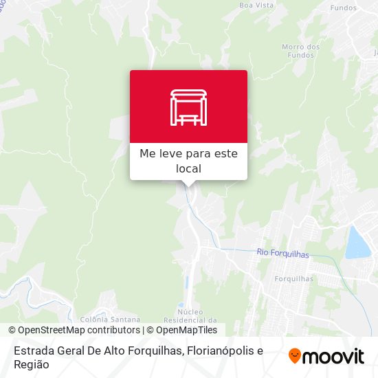 Estrada Geral De Alto Forquilhas mapa