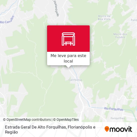 Estrada Geral De Alto Forquilhas mapa