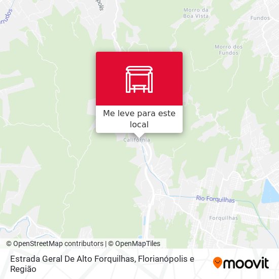 Estrada Geral De Alto Forquilhas mapa