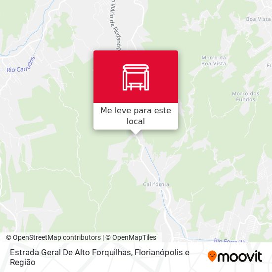 Estrada Geral De Alto Forquilhas mapa